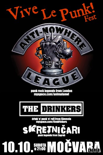 Anti Nowhere League za vikend u Zagrebu i Mariboru